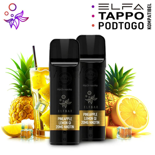 Elfbar ELFA Pods 2x Pineapple Lemon Qi 20mg