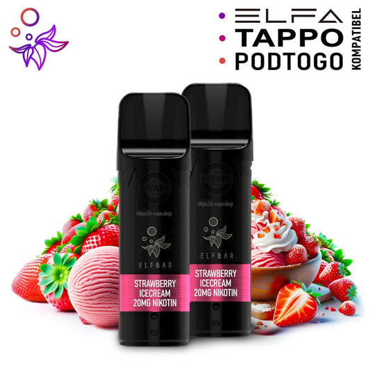 ELFBAR ELFA Pods 2x Strawberry Icecream 20mg