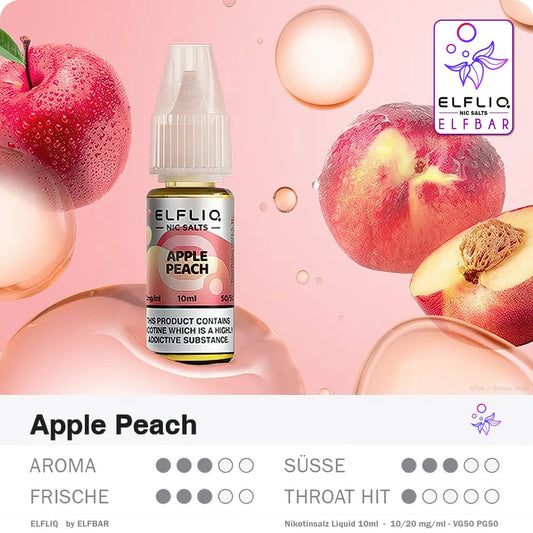 ELFLIQ ELFBAR Apple Peach Nikotinsalz Liquid